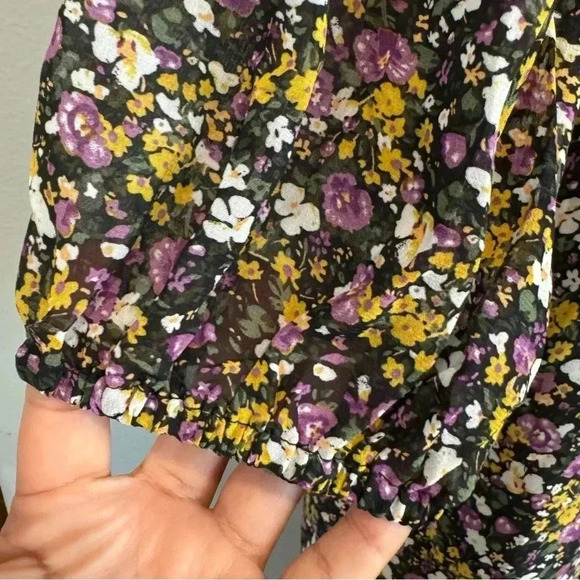 Hayden Floral Shift Dress Cottagecore Boho Peasant Fall Winter 2XL - Picture 4 of 8
